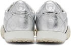 Marine Serre Silver Laminated Leather MS Rise Sneakers