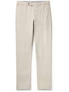 Sid Mashburn - Slim-Fit Garment-Dyed Cotton-Twill Trousers - Gray