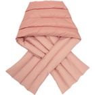 Moncler Pink Down Quilted Scarf