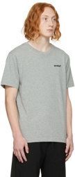 Off-White Gray Helvetica Slim T-Shirt