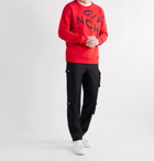 GIVENCHY - Logo-Embroidered Loopback Cotton-Jersey Sweatshirt - Red