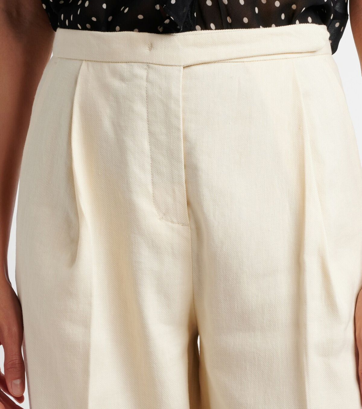 Dorothee Schumacher Casual Sophistication linen and cotton wide-leg pants