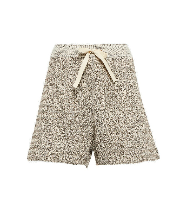Photo: Jil Sander Open-knit cotton-blend shorts