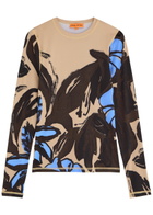 Stine Goya Printed Jersey top Brown