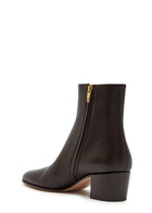 Gianvito Rossi Spencer 45 Leather Ankle Boots Brown