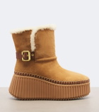 Chloé Nama suede platform ankle boots
