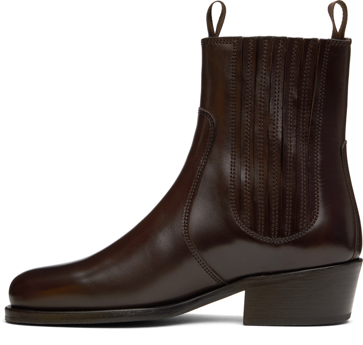 LEMAIRE Brown Leather Chelsea Boots