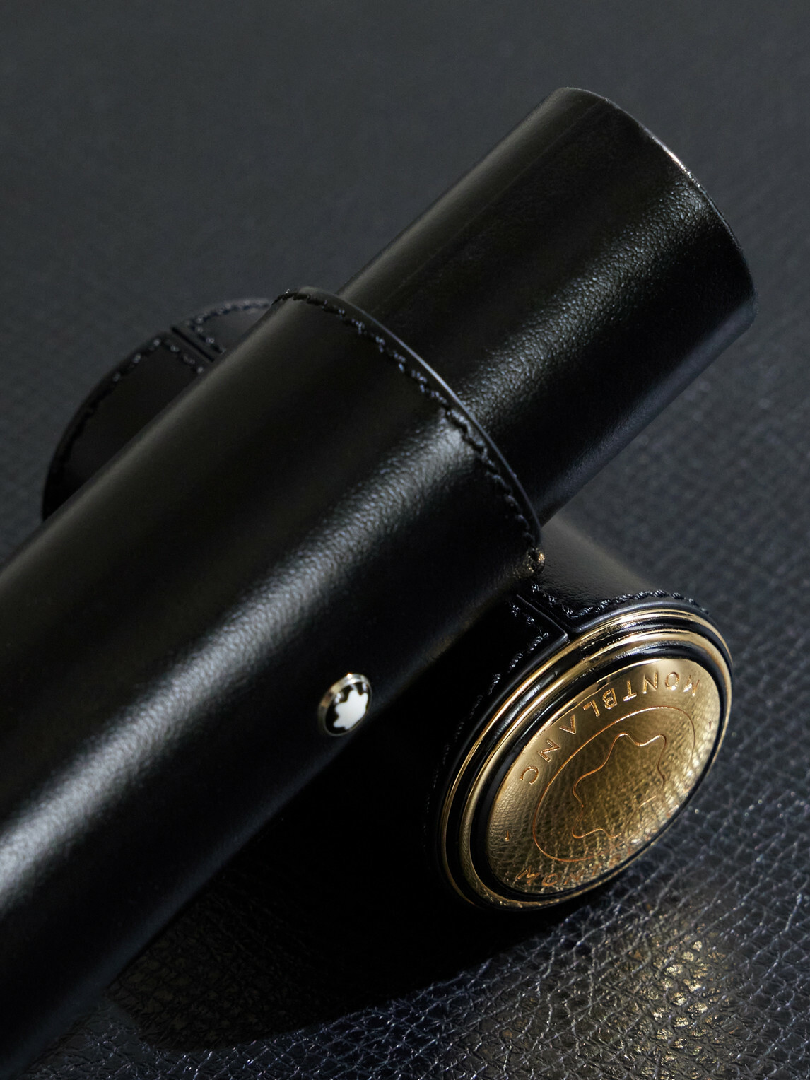 Montblanc - Meisterstück Leather and Gold-Tone Pen Pouch