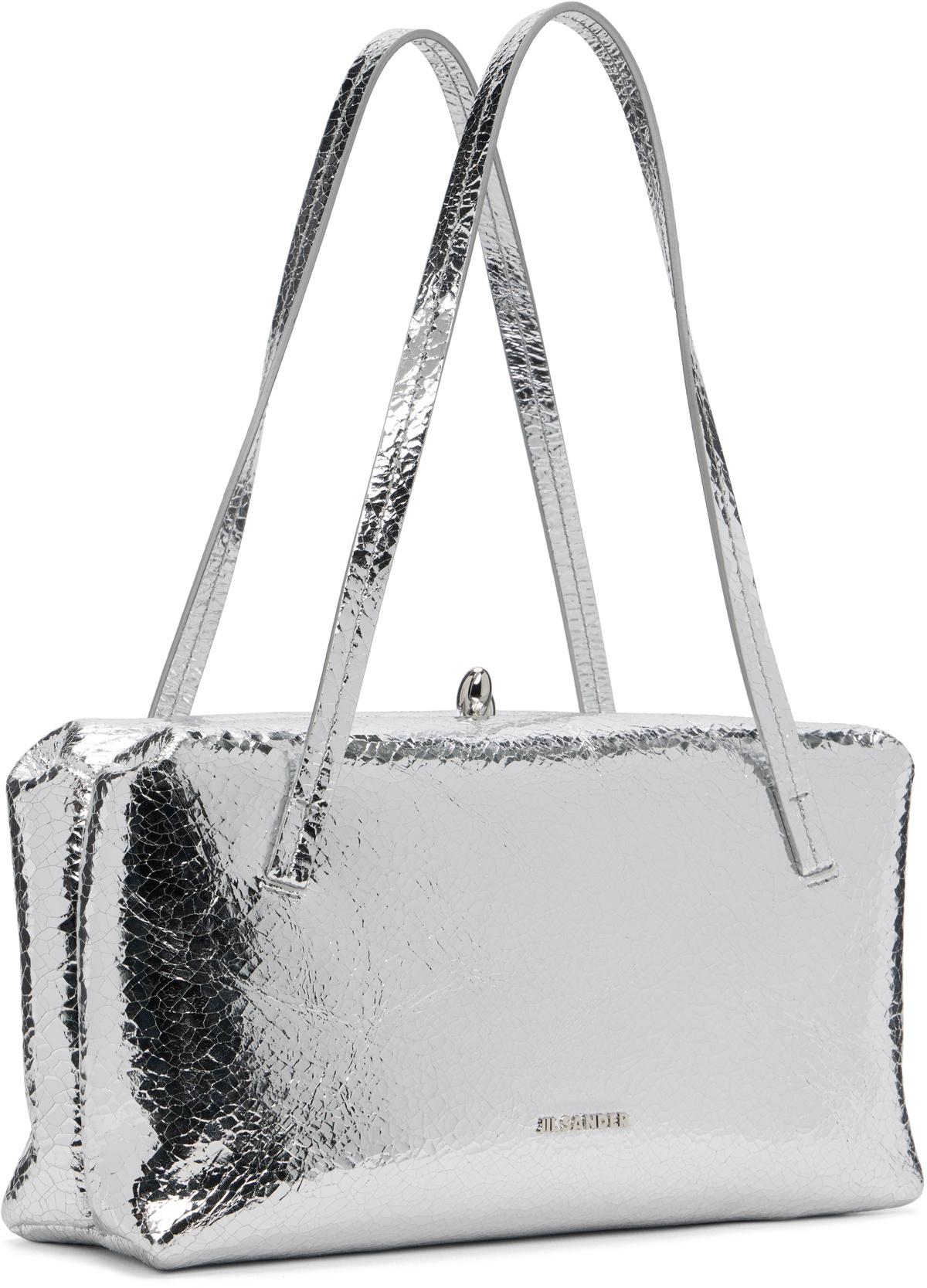 Jil Sander Silver Goji Pillow Small Bag