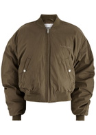 Isabel Marant étoile Bessime Cotton-blend Bomber Jacket Khaki