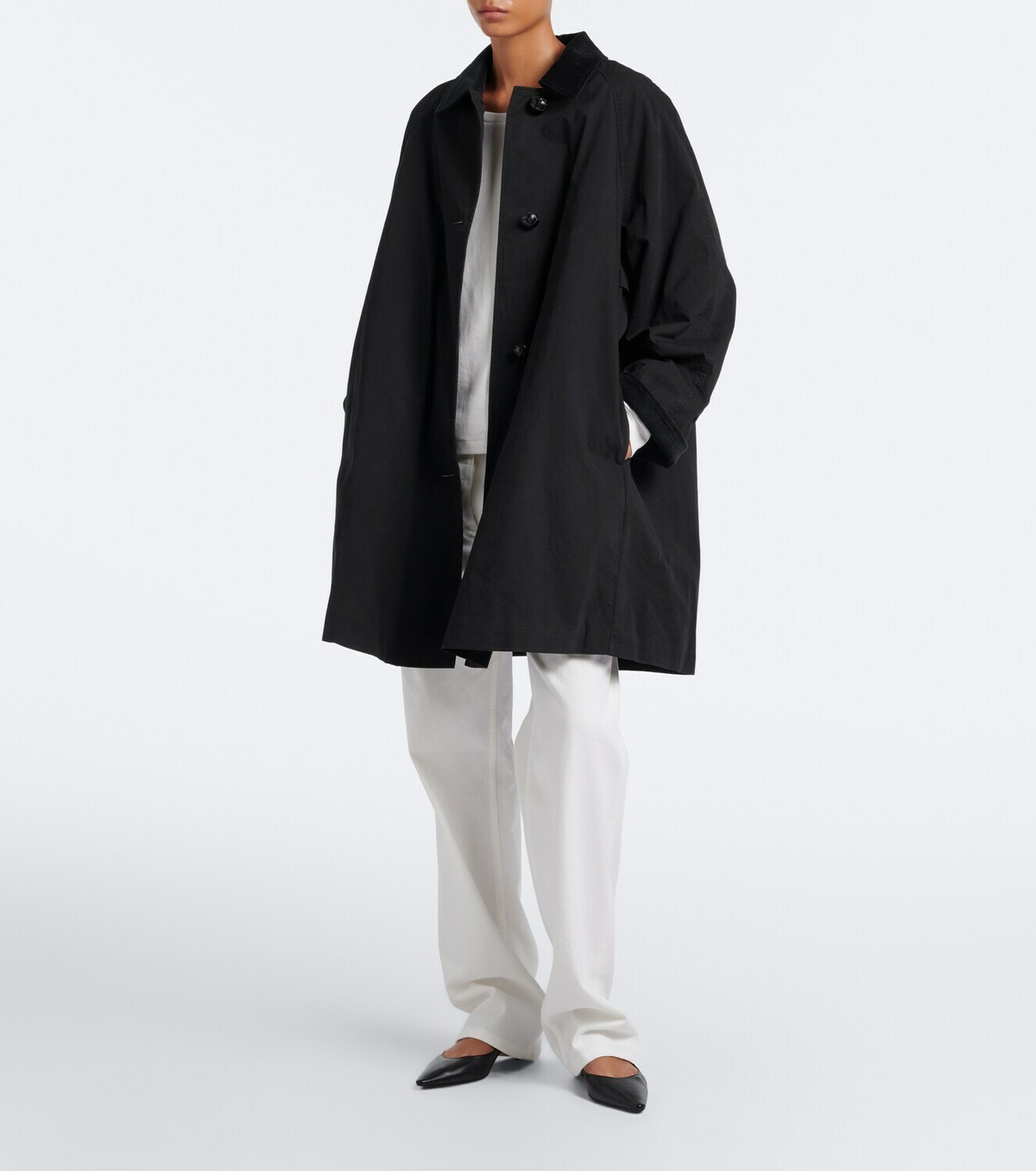 The Row Ina cotton gabardine coat