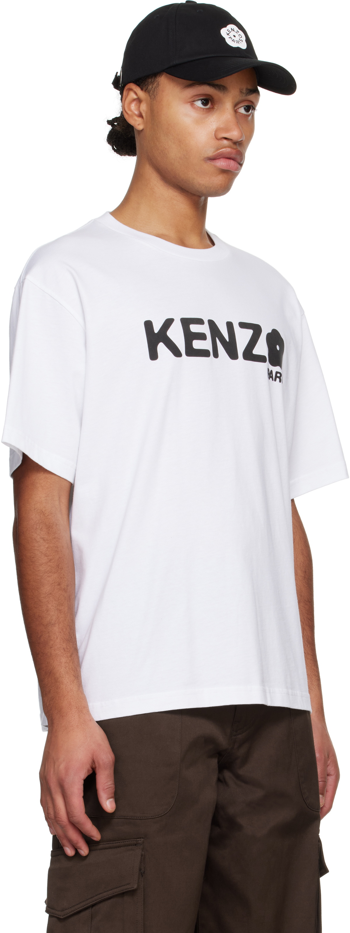 KENZO PARIS フラワーロゴ Tシャツ ホワイト L Kenzo White Kenzo Paris Oversize Boke Flower 2.0 T-shirt Kenzo