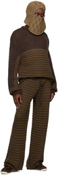 Isa Boulder Brown Check Sweater