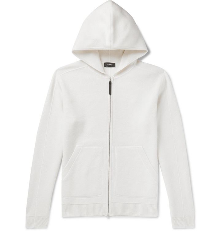 Photo: Theory - Cashmere Zip-Up Hoodie - Neutrals