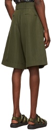 Labrum Green Cotton Shorts