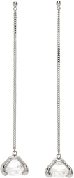 HUGO KREIT Silver XL Stone Pendants Earrings