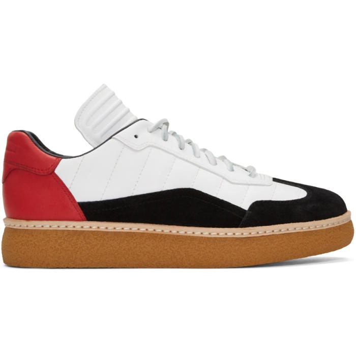 Photo: Alexander Wang Tricolor Leather and Suede Eden Sneakers 