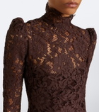 De La Vali Bodita cotton-blend lace minidress