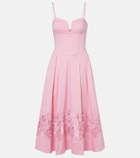 Rebecca Vallance Montreux cotton-blend bustier dress