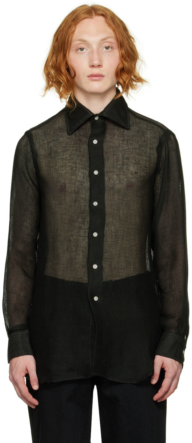 Factor's Black Mesh Shirt