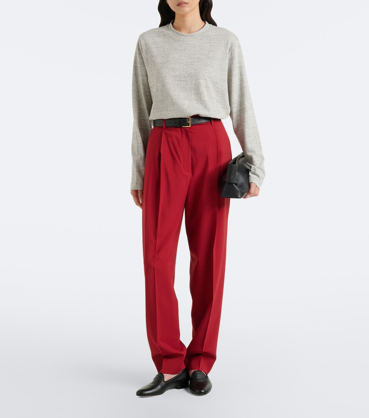 Róhe Mouliné cotton jersey T-shirt