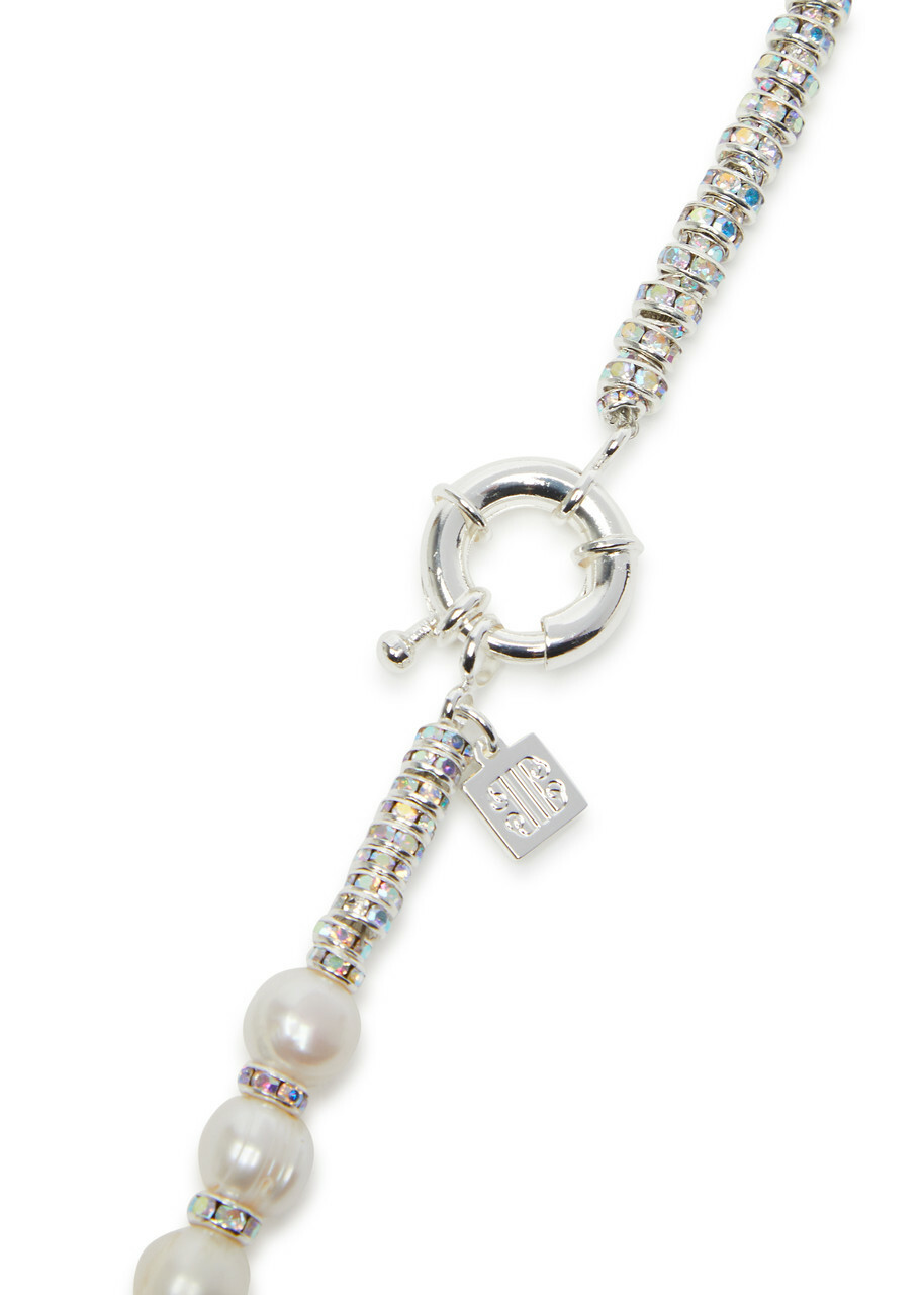 Pearl Octopuss.y Paris Diamond Silver-plated Necklace - One Size