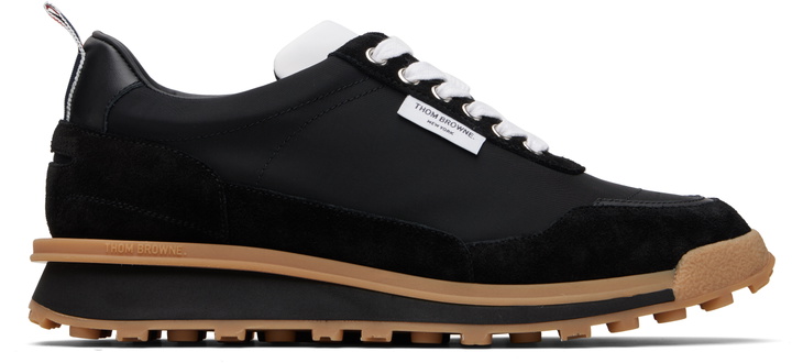 Photo: Thom Browne Black Tech Nylon Alumni Sneakers