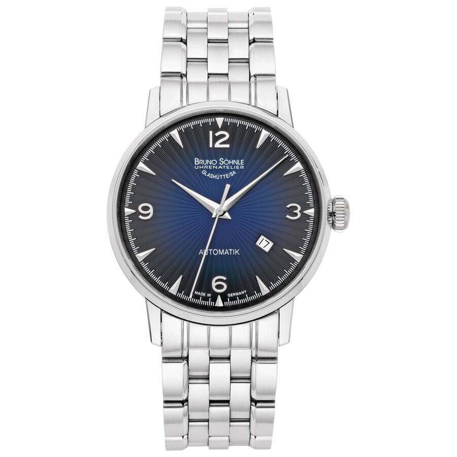 Bruno Sohnle Stuttgart Automatic Blue Dial Mens Watch 17-12173-362