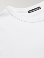 ACNE STUDIOS - Exford Oversized Logo-Appliquéd Cotton-Jersey T-Shirt - White