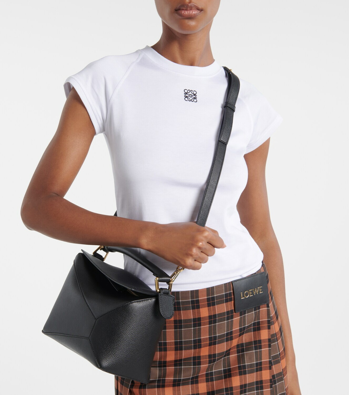 Loewe Puzzle Edge Small leather top-handle bag