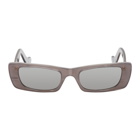 Gucci Grey Rectangular Mirror Sunglasses