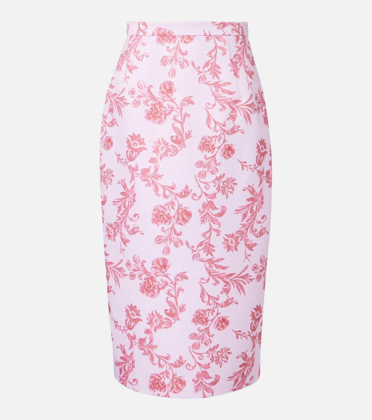 Emilia Wickstead Lorelei floral taffeta faille pencil skirt