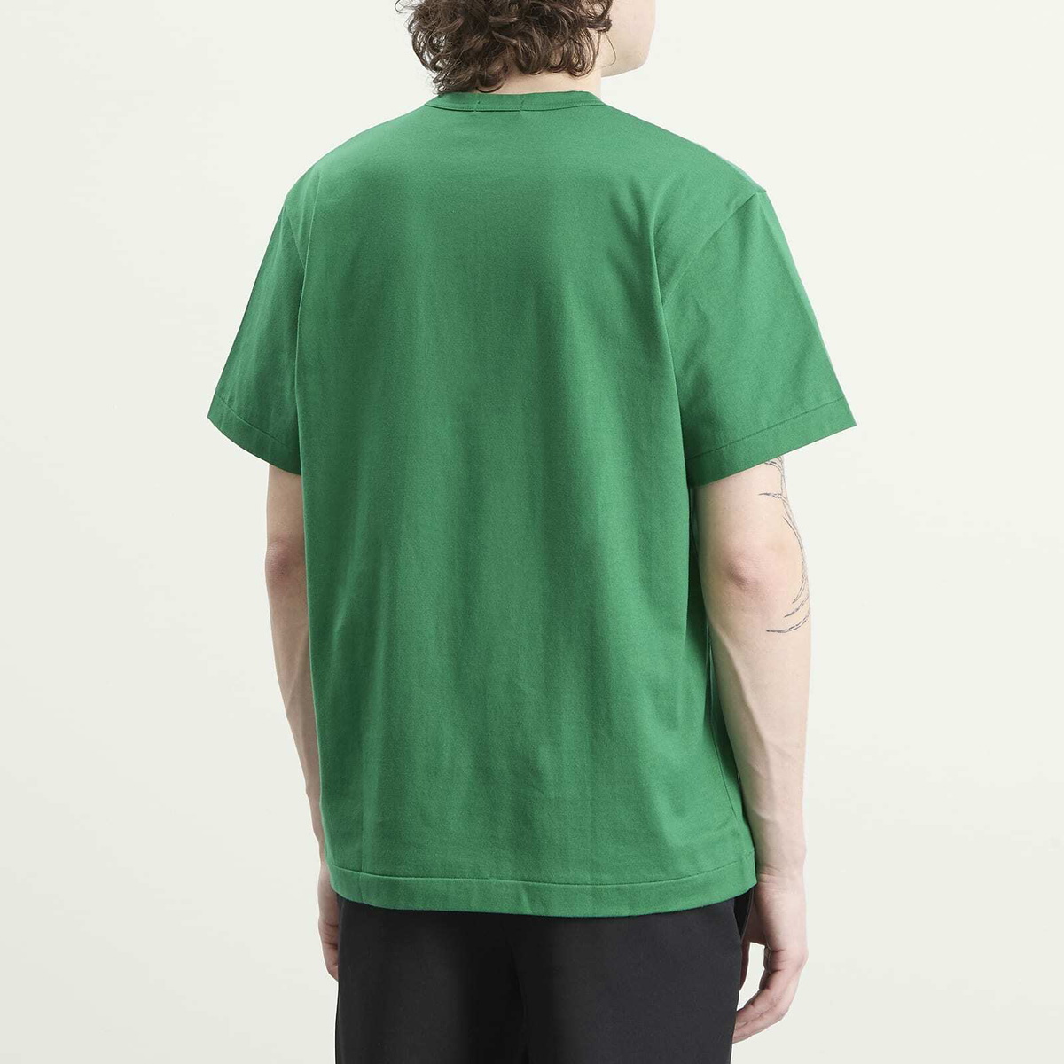 Comme des Garçons Homme Plus Men's Plain Cotton T-Shirt in Green