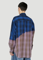 VETEMENTS Bleached Flannel Shirt male Blue