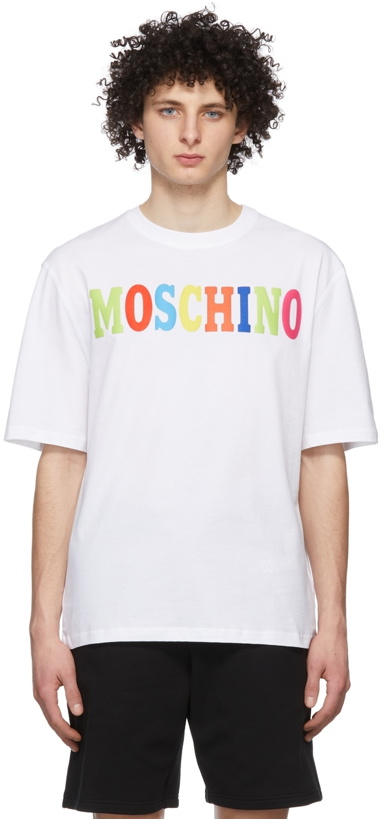 Photo: Moschino White Logo T-Shirt