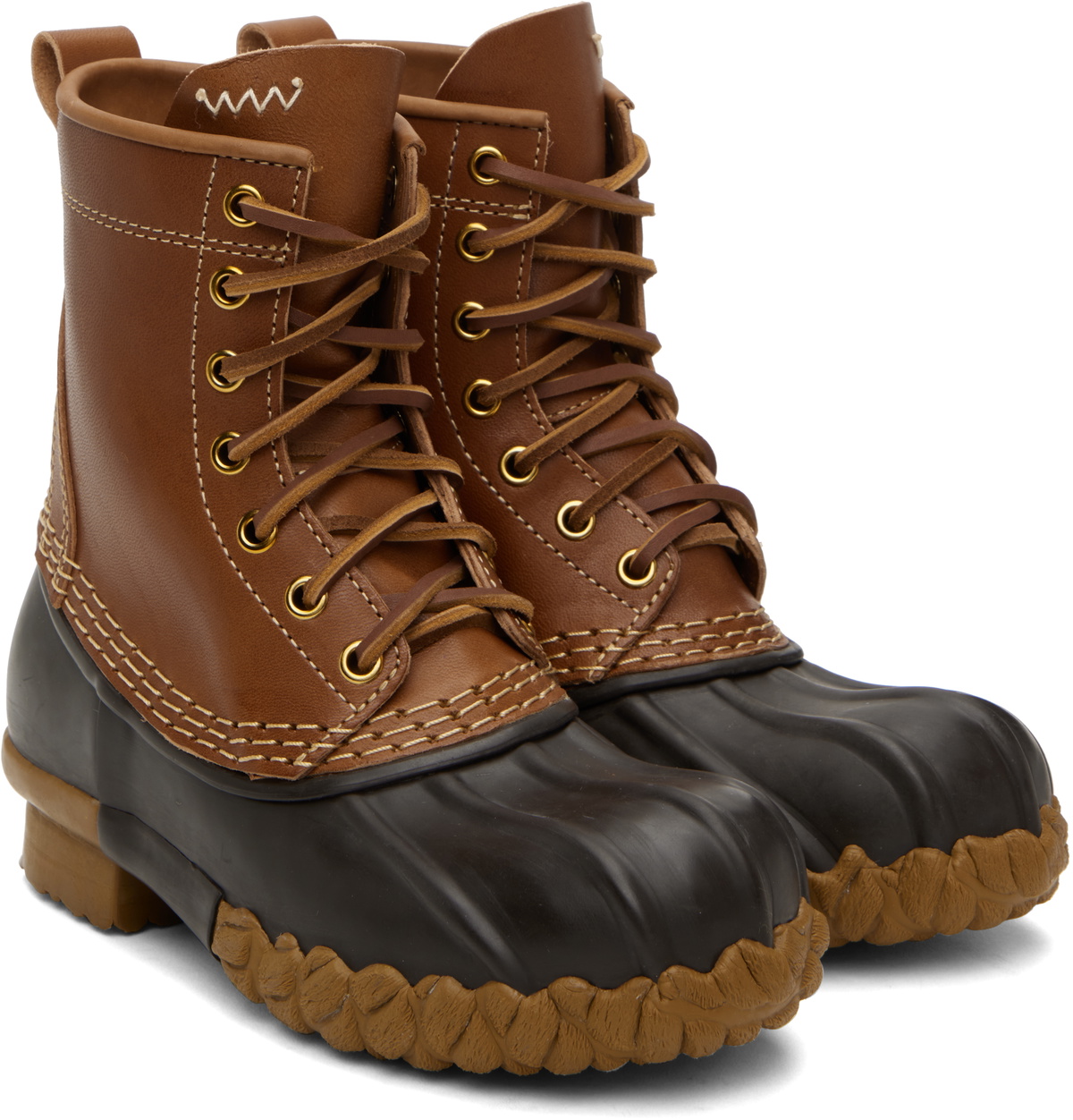 visvim Brown Decoy Duck Mid-Folk Boots Visvim