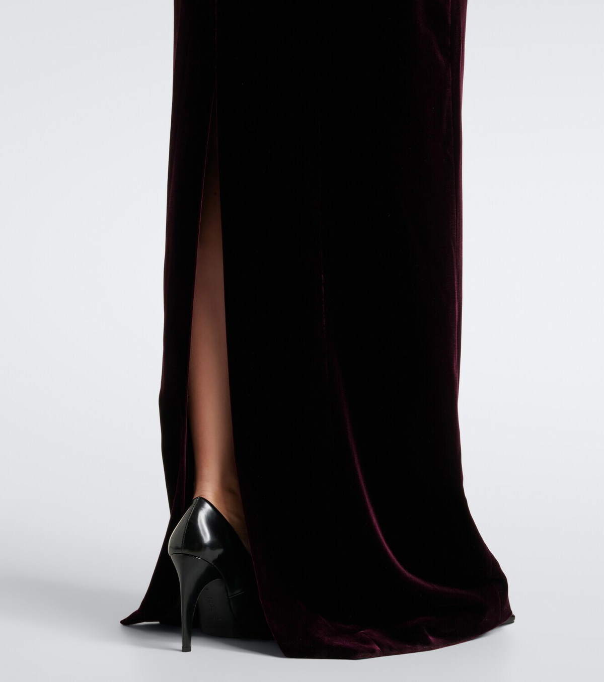 Mugler Velvet bustier gown