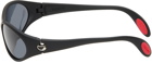 Coperni Black Cycling Sunglasses