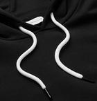 Moncler - Maglia Logo-Appliquéd Printed Loopback Cotton-Jersey Hoodie - Black