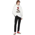 Palm Angels Off-White Red Rose Hoodie