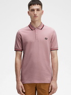 Fred Perry Polo Shirt Pink   Mens