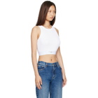 Givenchy White Cropped Cotton Tank Top