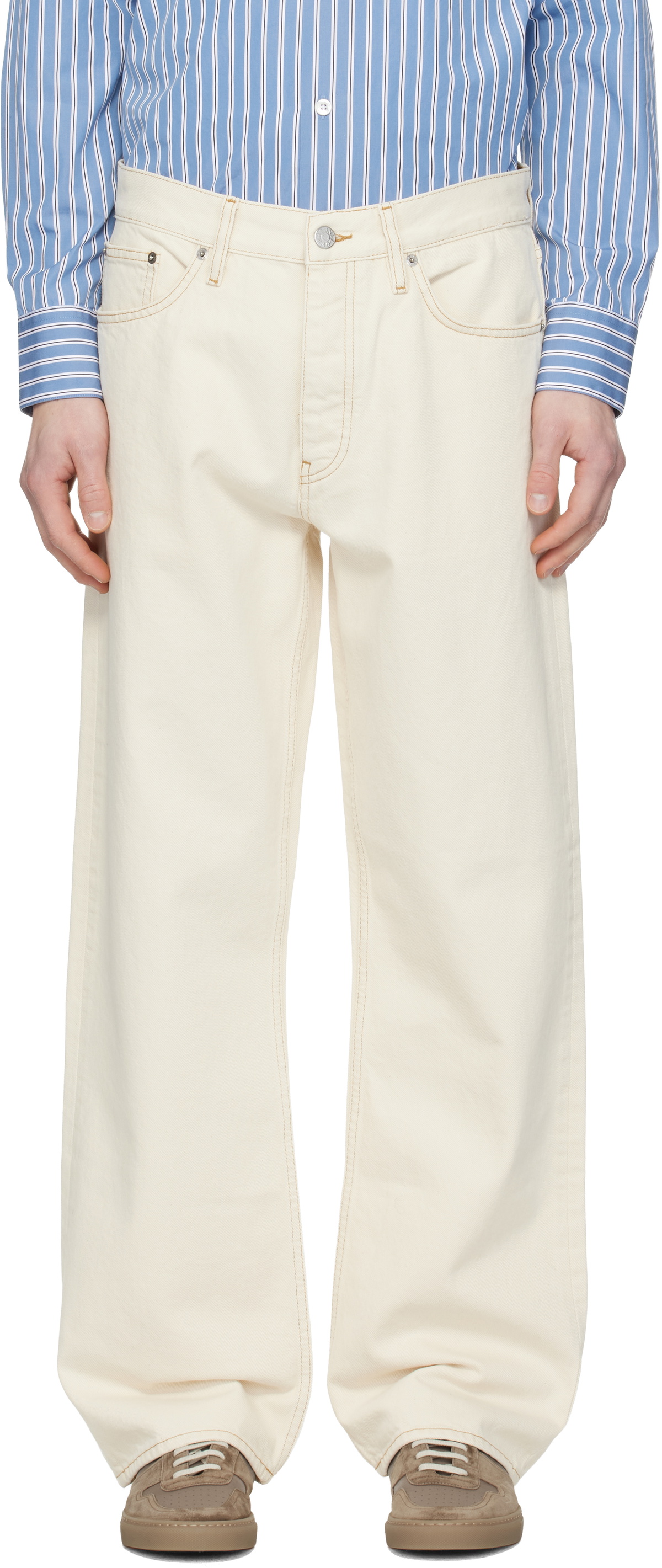 Sunflower Khaki Wide Twist Jeans Sunflower