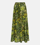 Dries Van Noten - Printed midi skirt