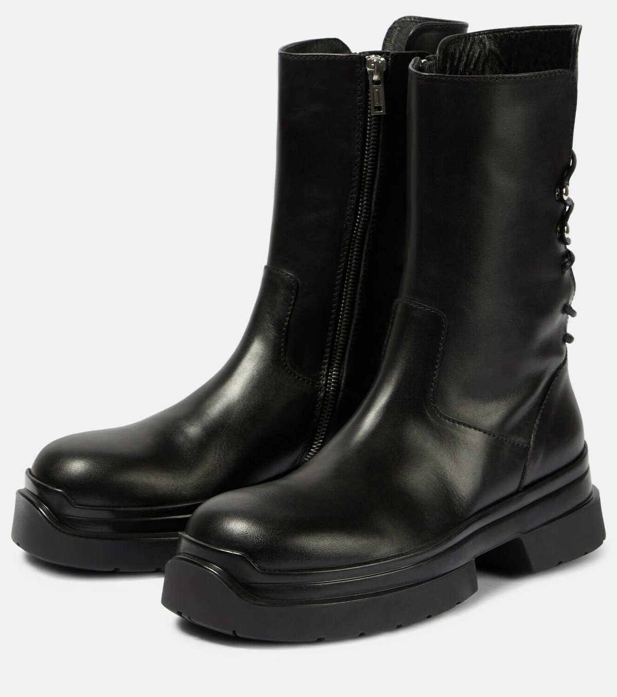 Ann Demeulemeester Kole leather back lace-up boots