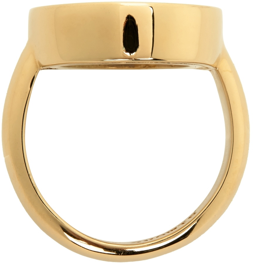 Simone Rocha Gold Porcelain Cameo Ring Simone Rocha