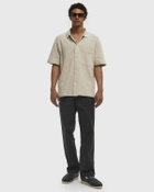 Norse Projects GUSTAV CROCHET JERSEY SHIRT Beige Mens Shortsleefe