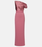 Solace London Magda asymmetric gown