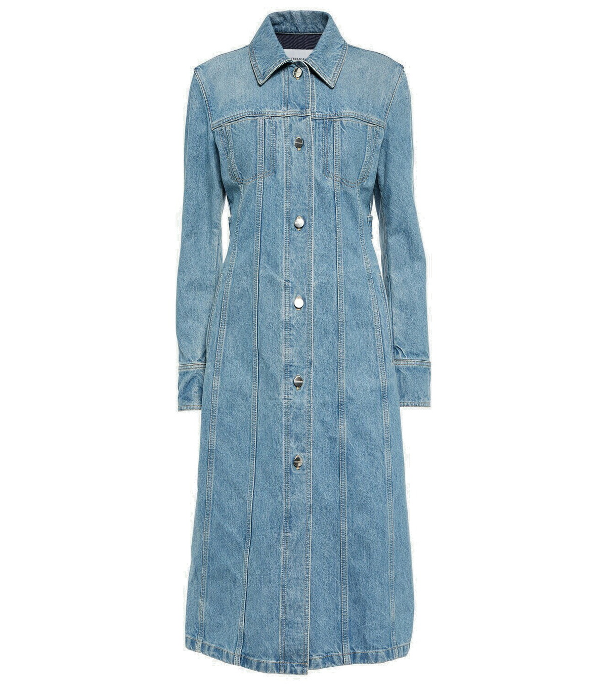 Ferragamo Cotton denim shirt dress Salvatore Ferragamo