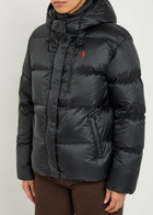 Polo Ralph Lauren Padded Hooded Nylon Jacket Black